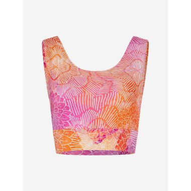 MADHU crop top, kologisk - Fucsia