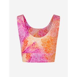 MADHU crop top, kologisk - Fucsia