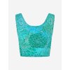 MADHU crop top, ekologisk - Kristall bl
