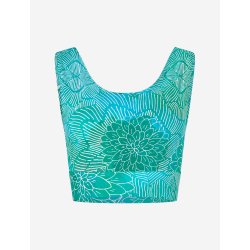 MADHU crop top, kologisk - Krystal bl