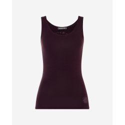 SATTI yoga top, kologisk - Aubergine
