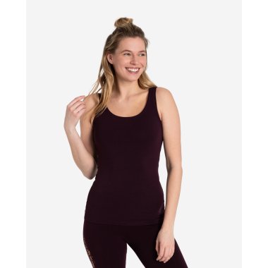 SATTI yoga top, kologisk - Aubergine