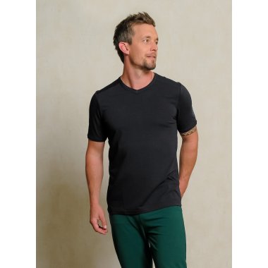 Yoga T-shirt herre - Sort