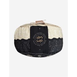 Meditationspude, 17 cm - Sort &amp; Natur