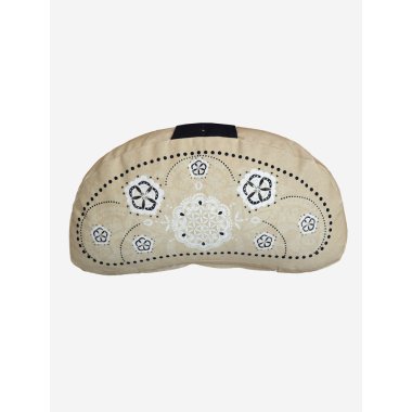 Meditationspude 15 cm, halvm�ne - Sort & Natur