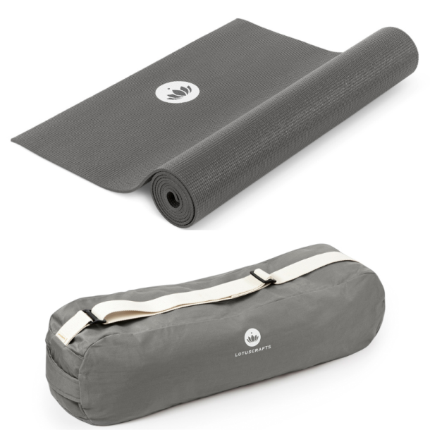 MUDRA XLARGE yogamtte + PUNE taske - Antracit