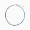 So akvamarin kristall halsband