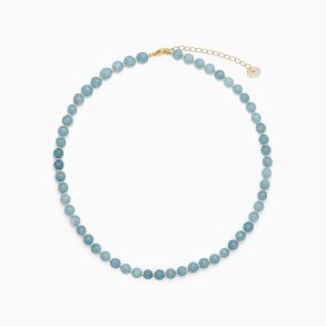 So aquamarin krystal halskde