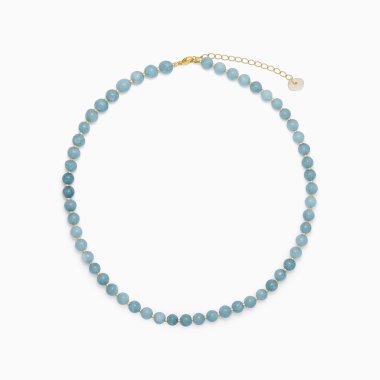 So aquamarin krystal halskde