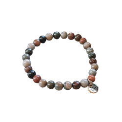 Krystalarmb�nd BALANCE i polycrom jaspis
