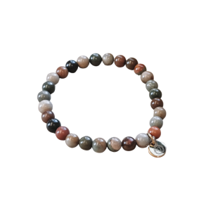 Krystalarmb�nd BALANCE i polycrom jaspis