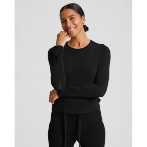 GAI+LISVA THYRA Wool bluse - Black