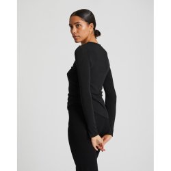 GAI+LISVA THYRA Wool bluse - Black