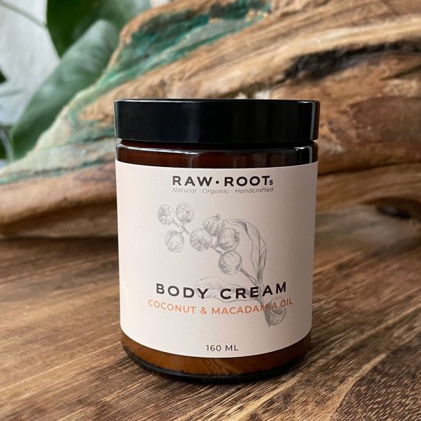 RAW ROOTs Body Creme Macadamia og Kokos, 160 ml