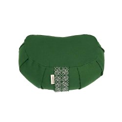 Samarali Meditationspude halvmne 12 cm, kologisk - Forest Green