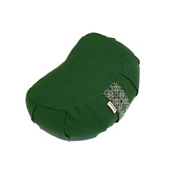 Samarali Meditationspude halvmne 12 cm, kologisk - Forest Green
