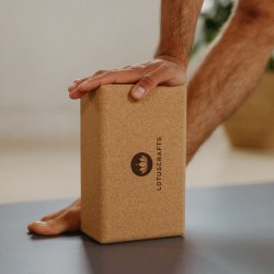 LOTUSCRAFTS Yoga kork Blok 7,5 cm  