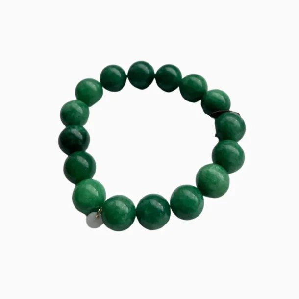 So Chunky grn jade kristall armband