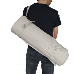 Futon Yogamtte af kologisk bomuld - Chateau Grey