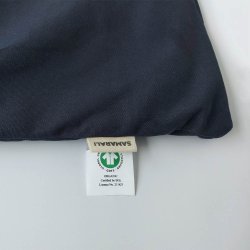 Futon Yogamtte af kologisk bomuld - Navy Blue