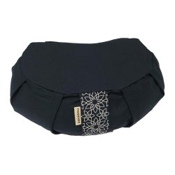 Samarali Meditationspude halvmne 12 cm, kologisk - Navy Blue