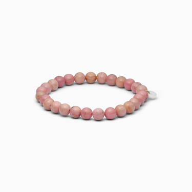 So� rhodonit kristallarmband, 6mm