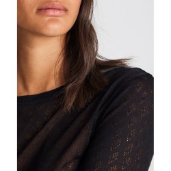 GAI+LISVA  Fermi Silk bluse - Stretch Limo Black