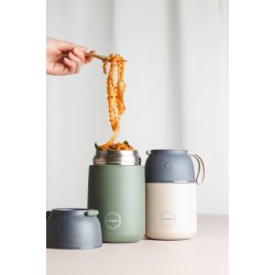 AYA&IDA FOOD'ie termo madbeholder, 700 ml - Tropical Green