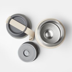 AYA&IDA FOOD'ie termo madbeholder, 500 ml - Cream Beige