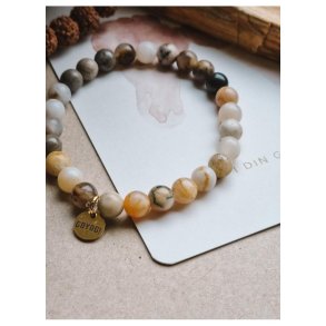 FORANDRING krystalarmb�nd, Bambus jaspis 