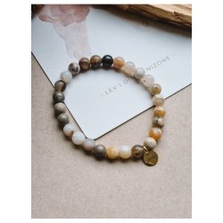 FORANDRING krystalarmb�nd, Bambus jaspis 