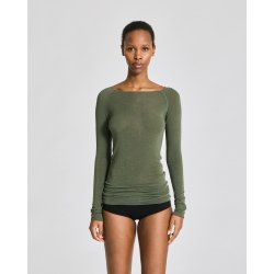 LISVA Amalie Wool Top, Olive Night