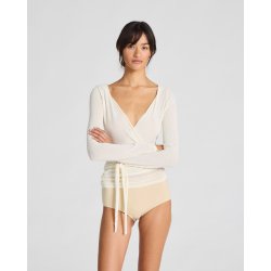 Anne wool sl om bluse - Off white