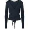 Anne wool wrap blus - Midnight Blue