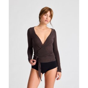 Sl om bluse Anne Wool Wrap fra GAI+LISVA