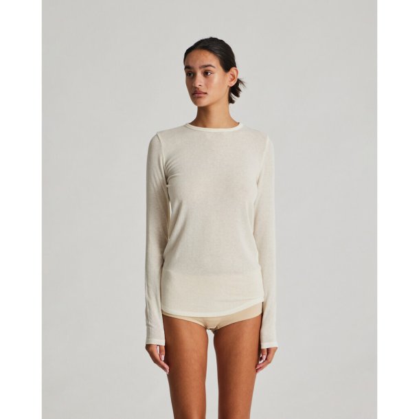 GAI+LISVA THYRA Wool bluse - Off White