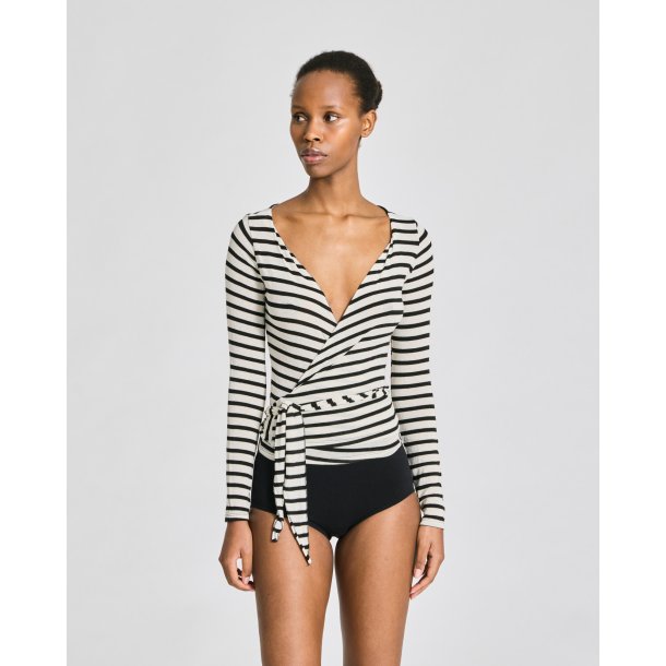 ANNE Wrap Top, Stripe by LISVA