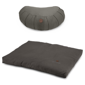 CALM meditation s�t med halvm�ne meditationspude, Dark Grey