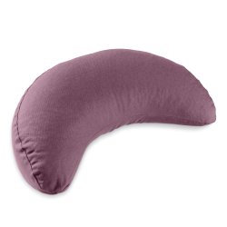 Meditationspude halvm�ne 12 cm, �kologisk - Aubergine
