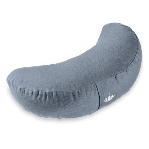 Meditationspude halvmne 12 cm, kologisk - Cornflower