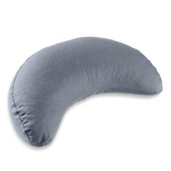 Meditationspude halvmne 12 cm, kologisk - Cornflower