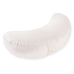 Meditationspude halvmne 12 cm, kologisk - Natur