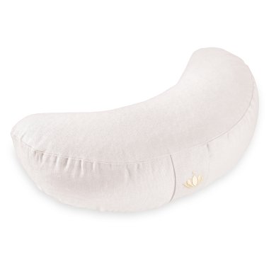 Meditationspude halvmne 12 cm, kologisk - Natur