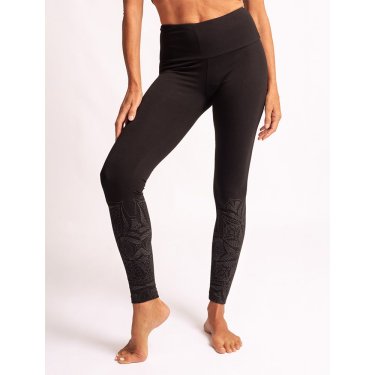 INDU yoga legging, ekologisk - Svart