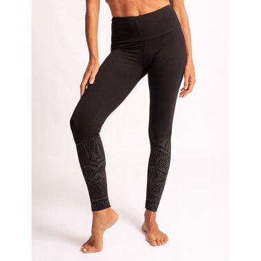 INDU yoga legging, kologisk - Sort