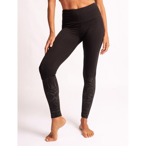 INDU yoga legging, ekologisk - Svart