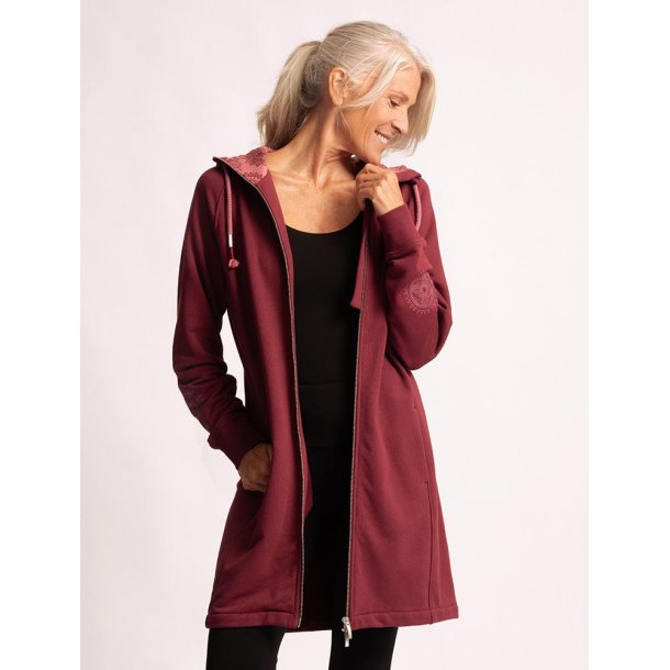 Karuna Sweat jacka - Mrk rd