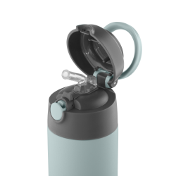 AYA&IDA Kids Straw drikkeflaske, 350 ml - Mint Green