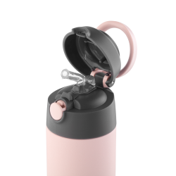 AYA&IDA Kids Straw drikkeflaske, 350 ml - Soft Rose