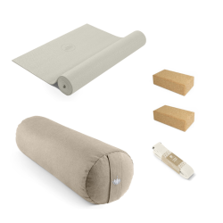 Yogaudstyr startpakke stor - Light Taupe